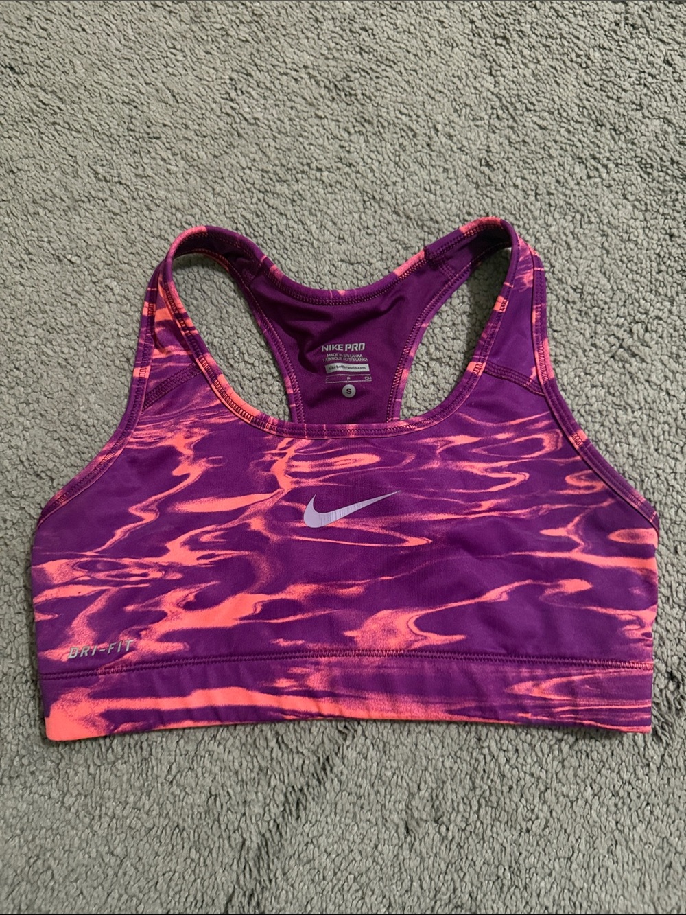 Nike - Women's Purple & Pink Dri-FIT Sports Bra
